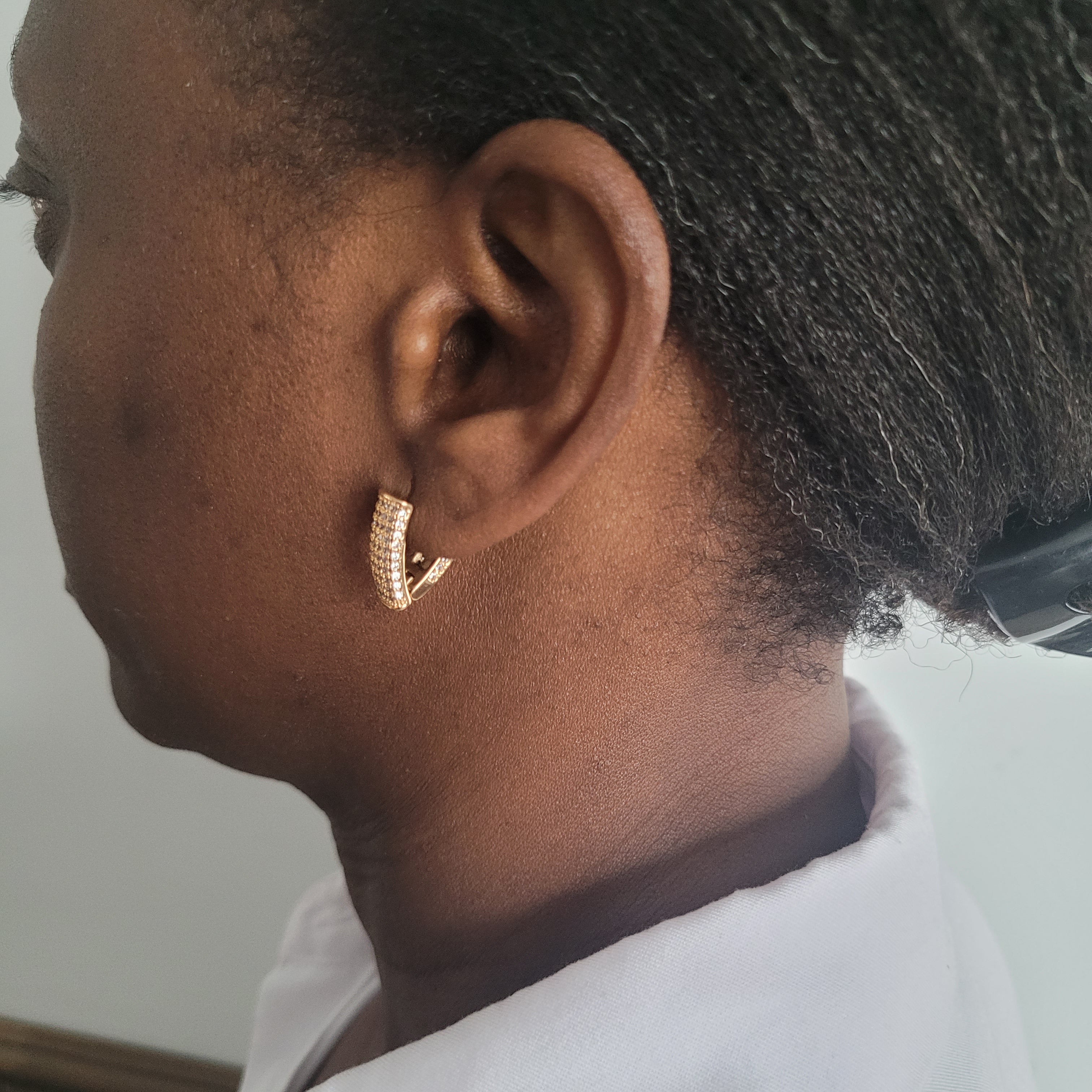 Boucle d'oreille en acier inoxydable