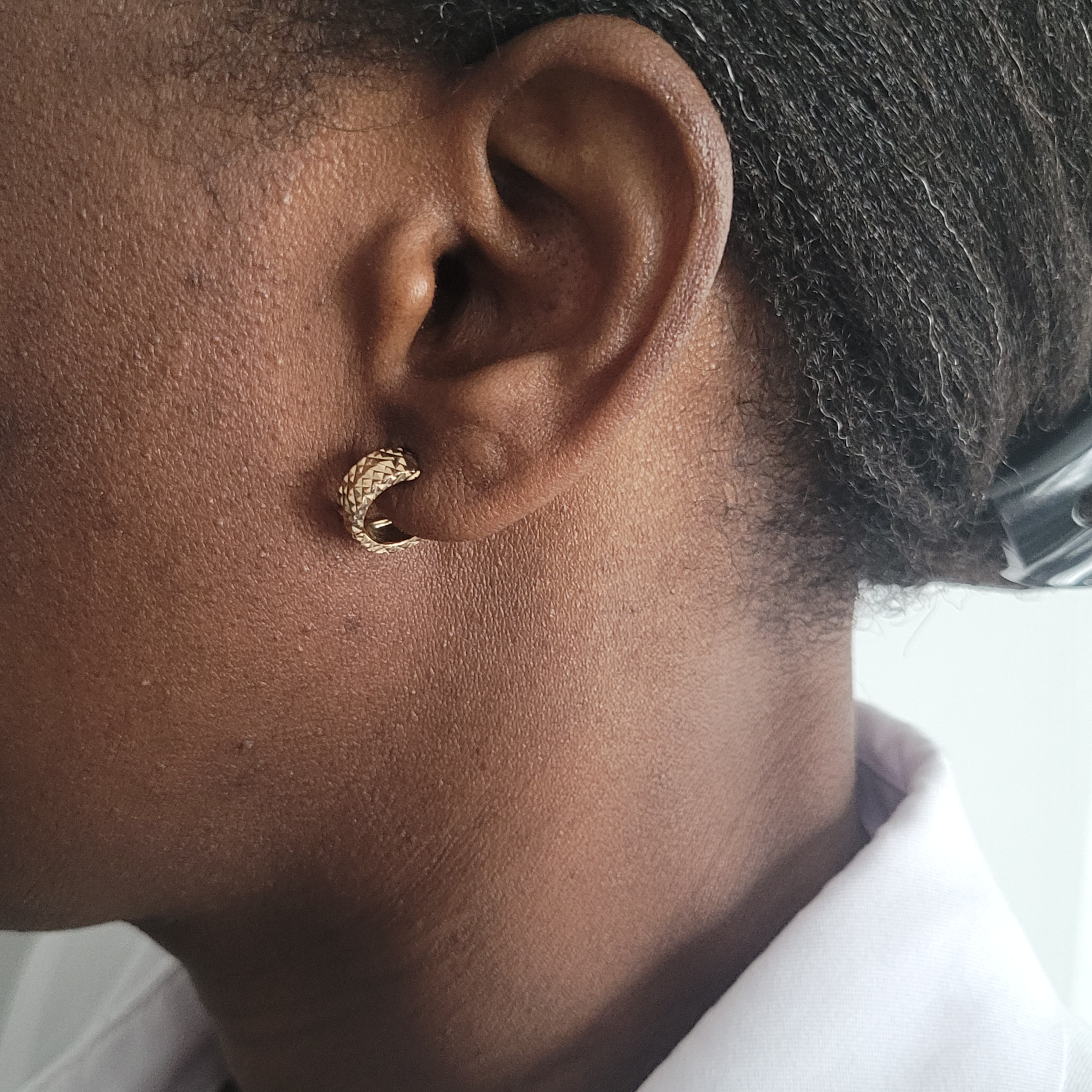 Boucle d'oreille en acier inoxydable