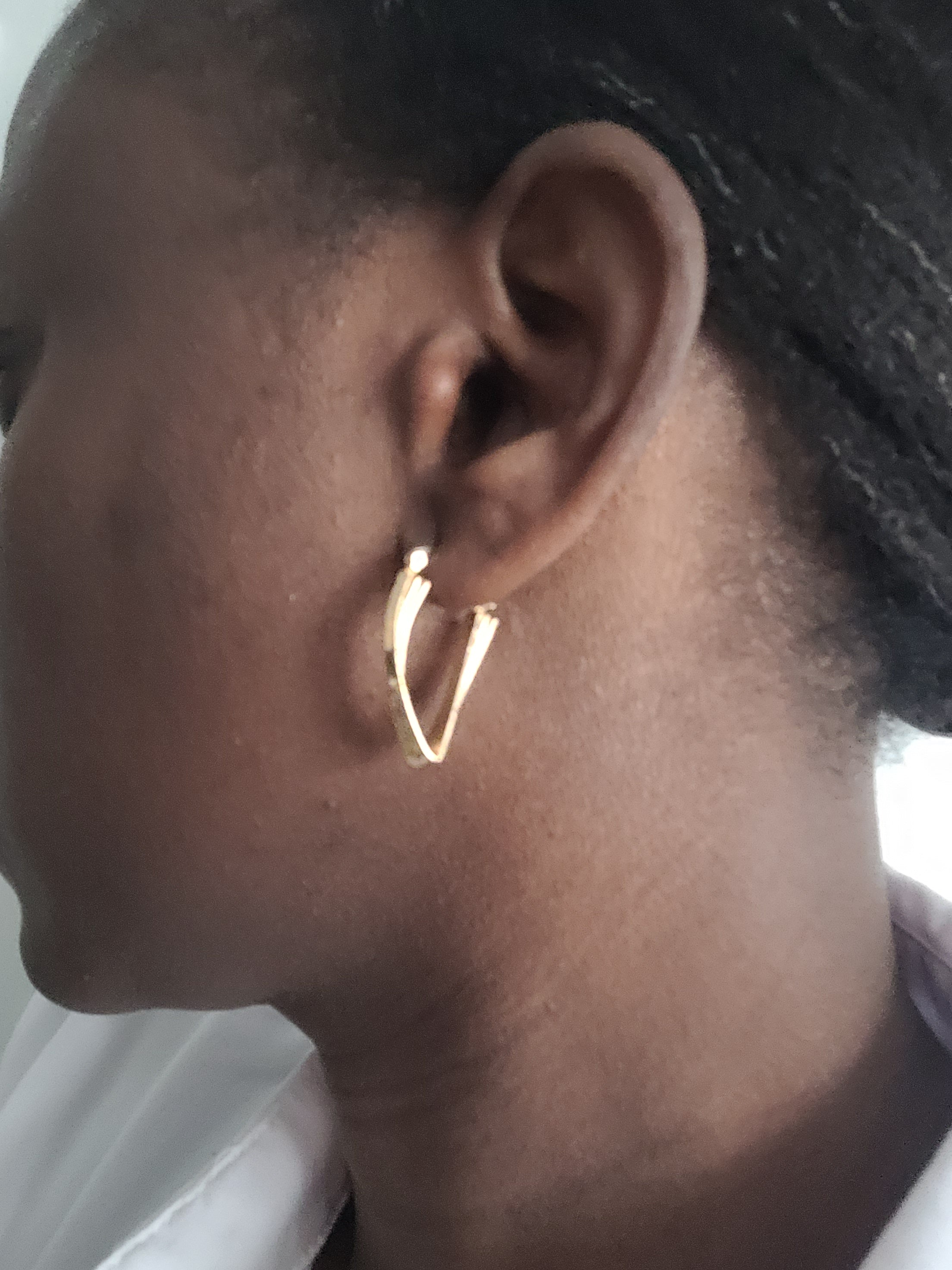 Boucle d'oreille en acier inoxydable