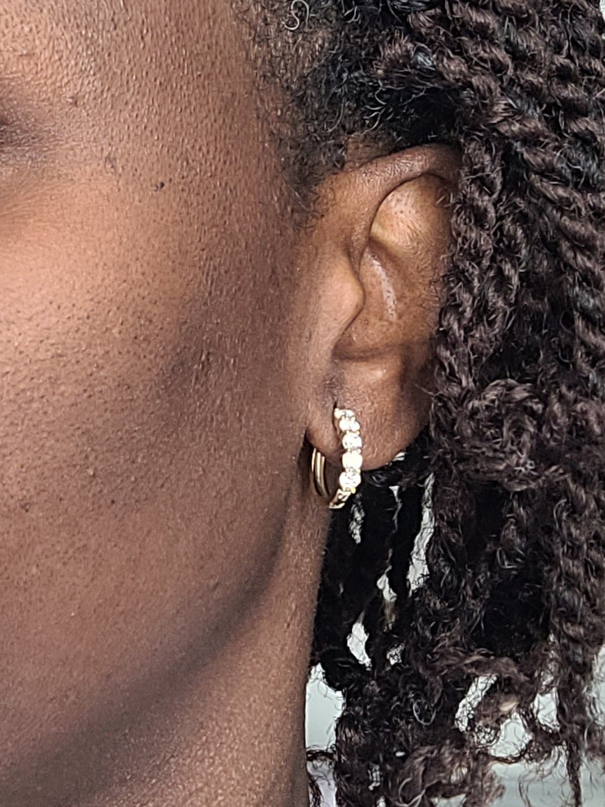 Créoles plaqué or 14K