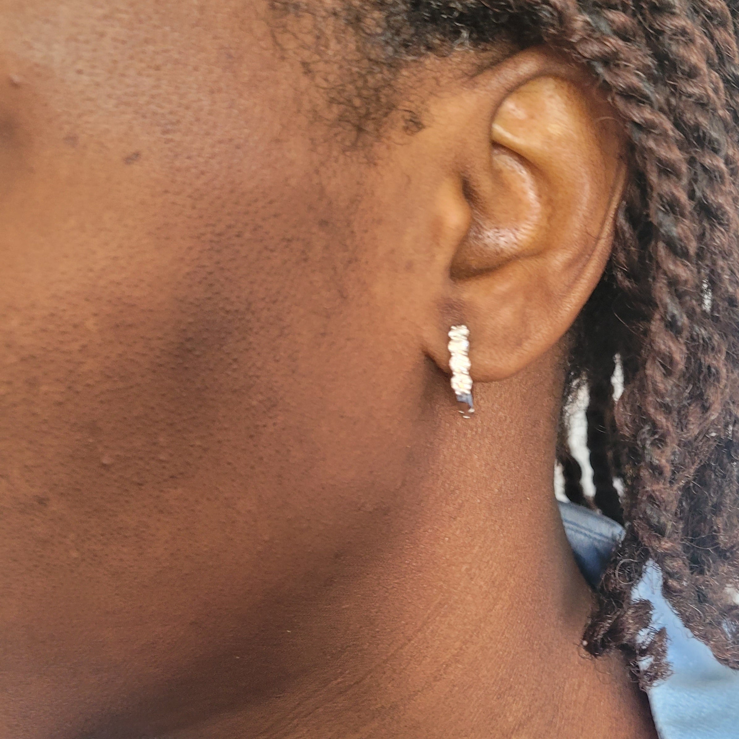 Boucle d'oreille créole en argent 925