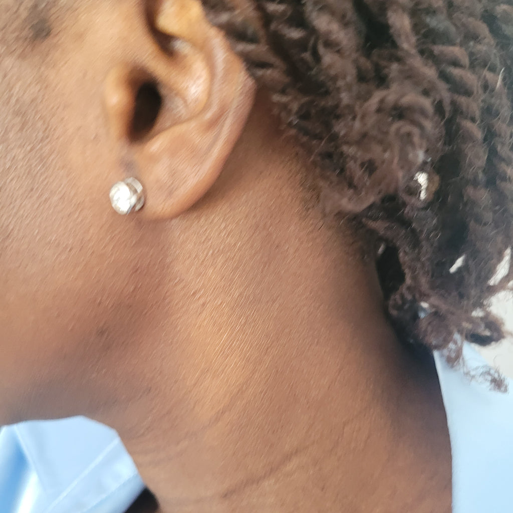 Boucles d'oreilles Puces en Argent 925