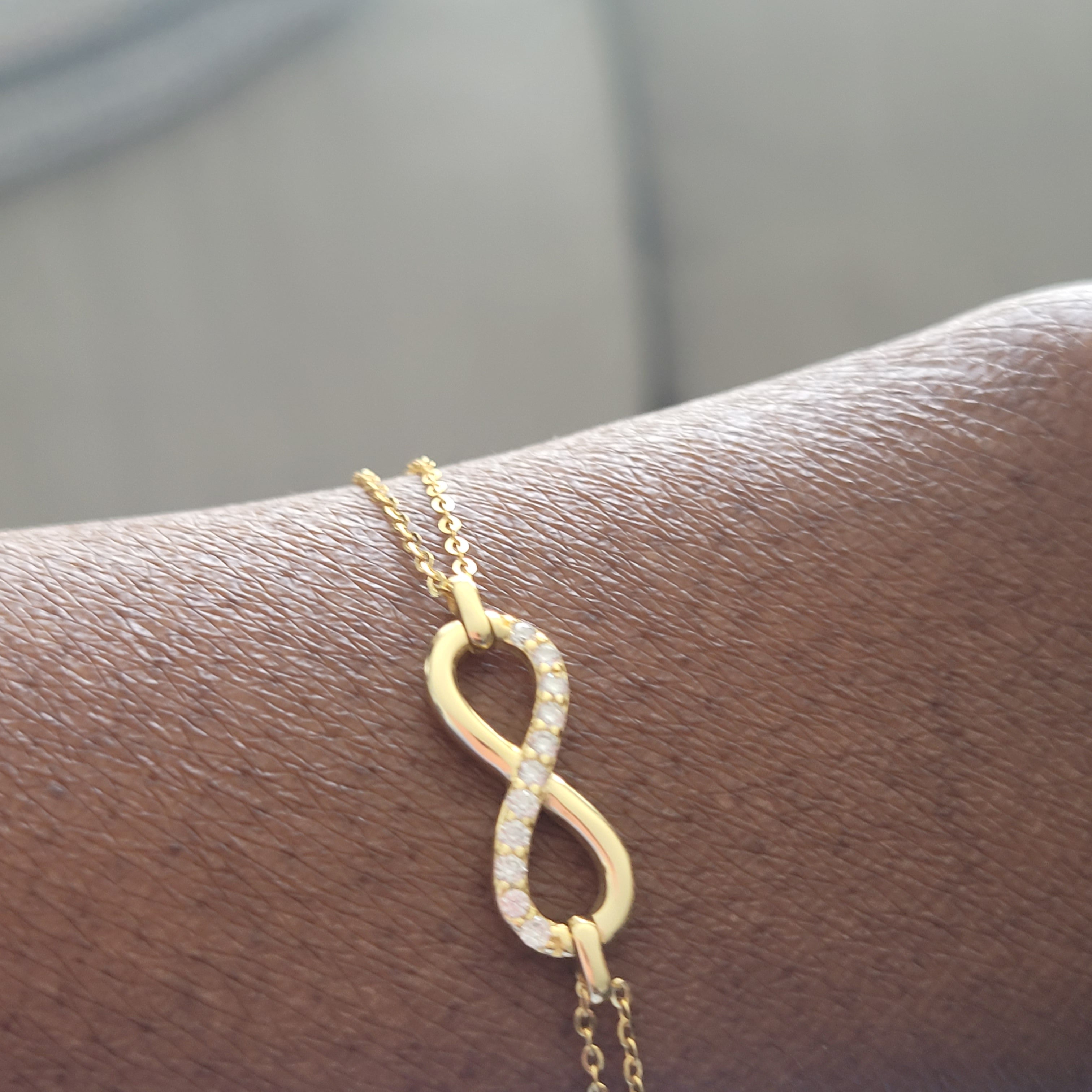 Bracelet Infini - Plaqué Or 14K