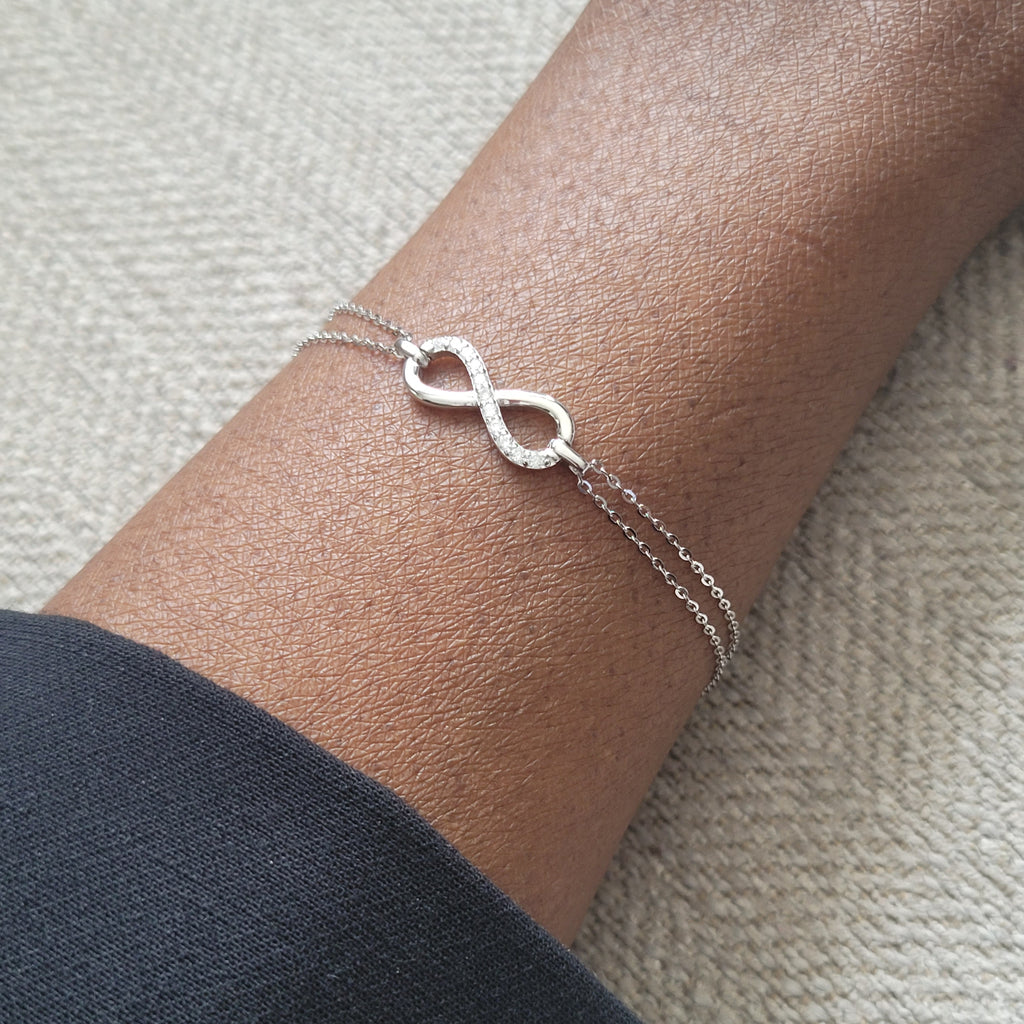 Bracelet infini en argent 925