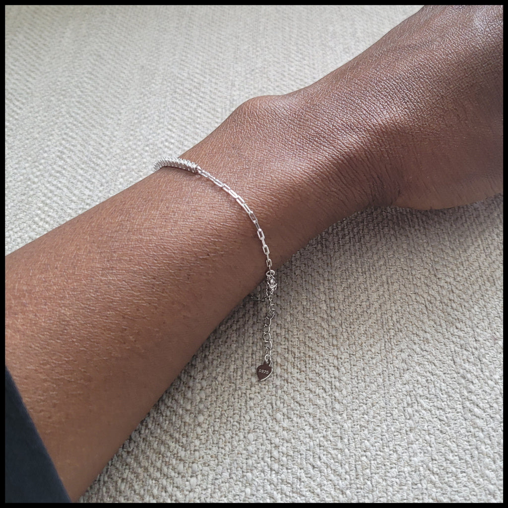 Bracelet tennis en Argent