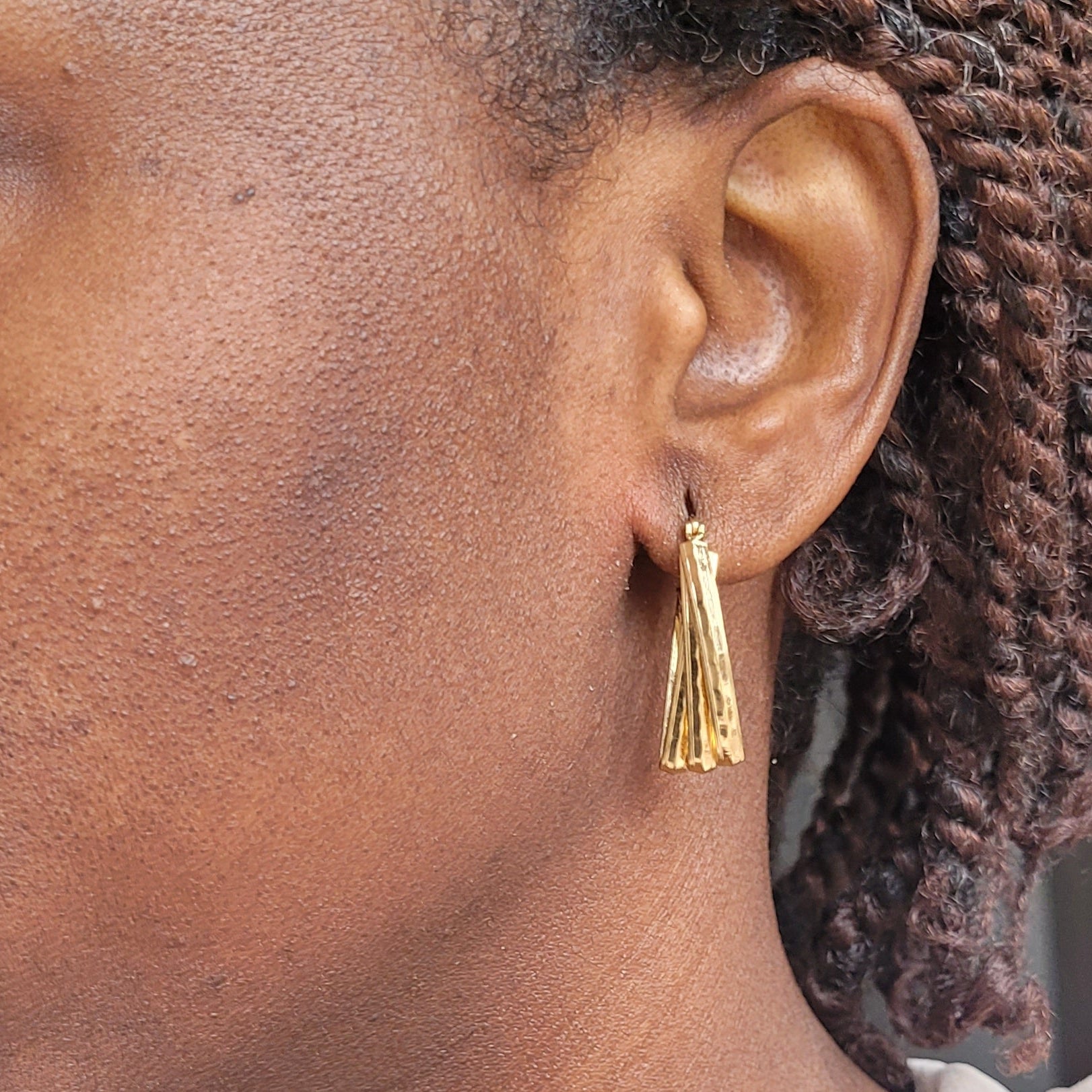 Boucle d'oreille en acier inoxydable
