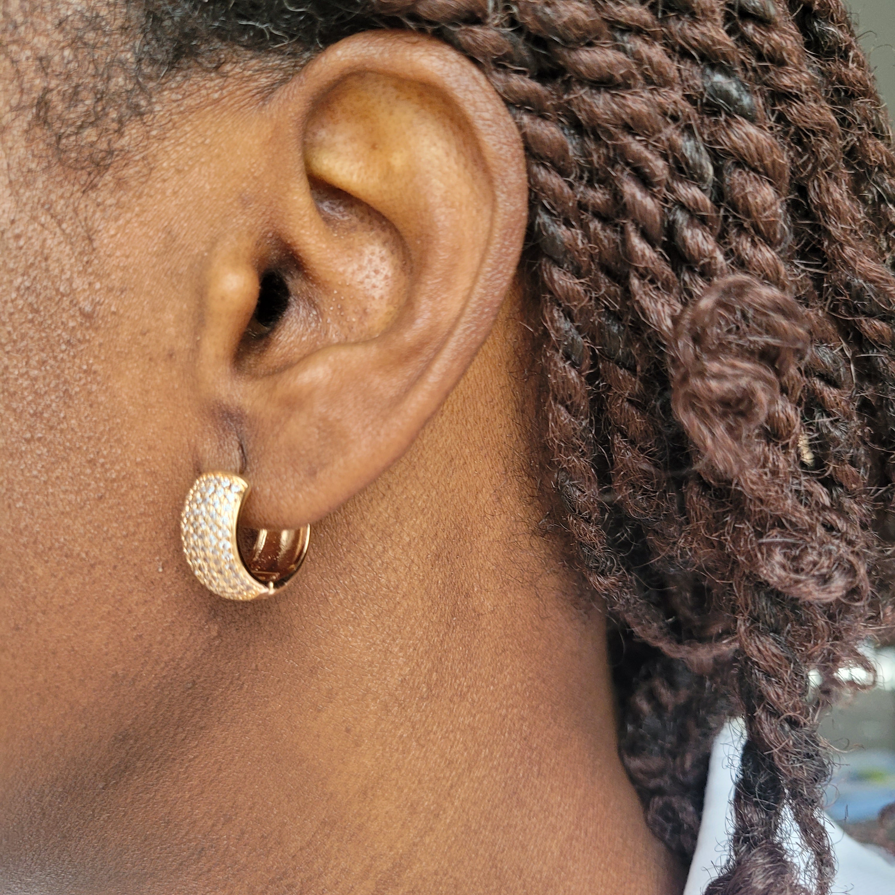 Boucle d'oreille en acier inoxydable