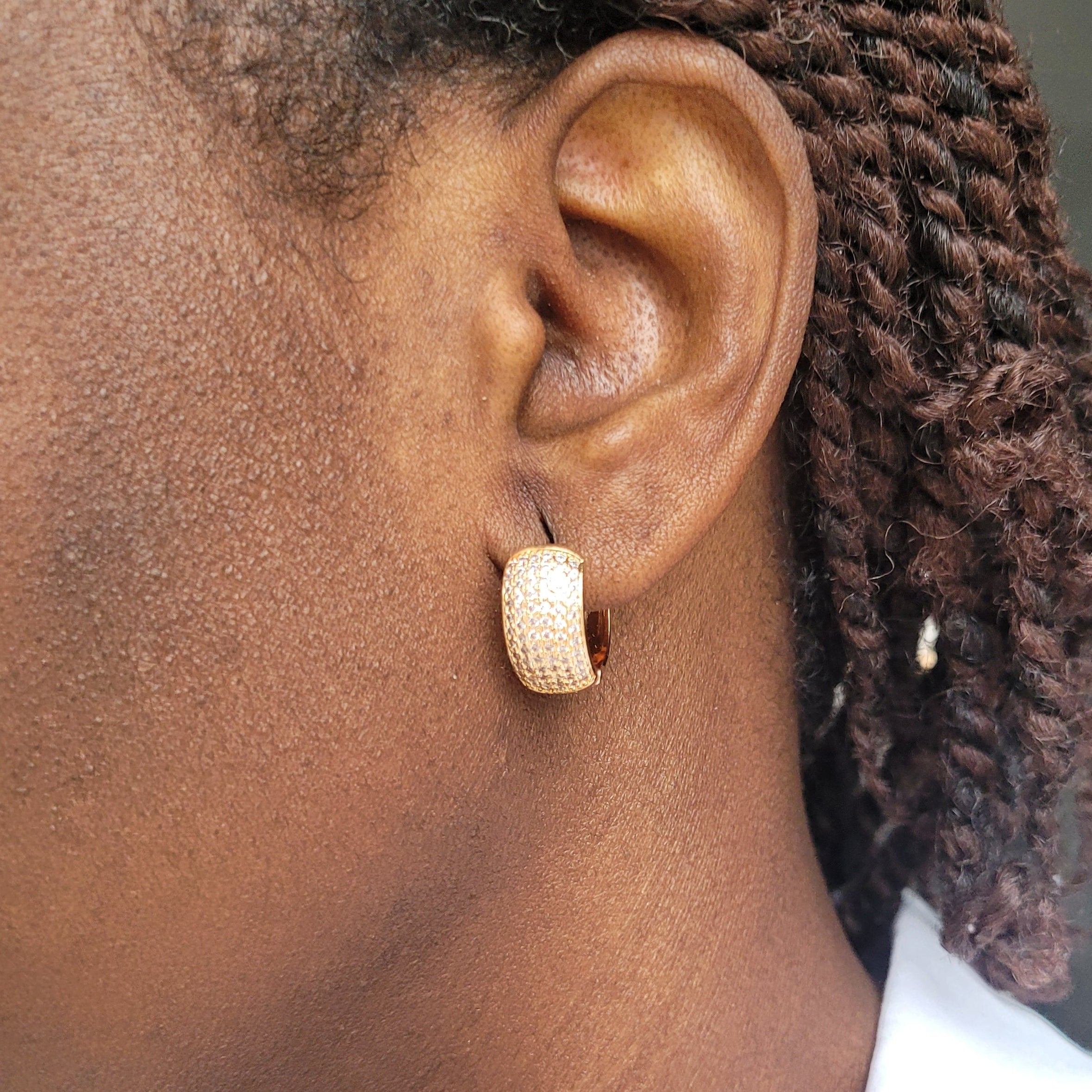 Boucle d'oreille en acier inoxydable