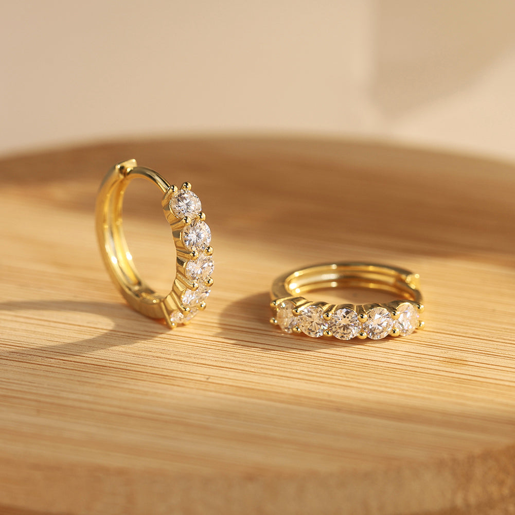 Créoles plaqué or 14K