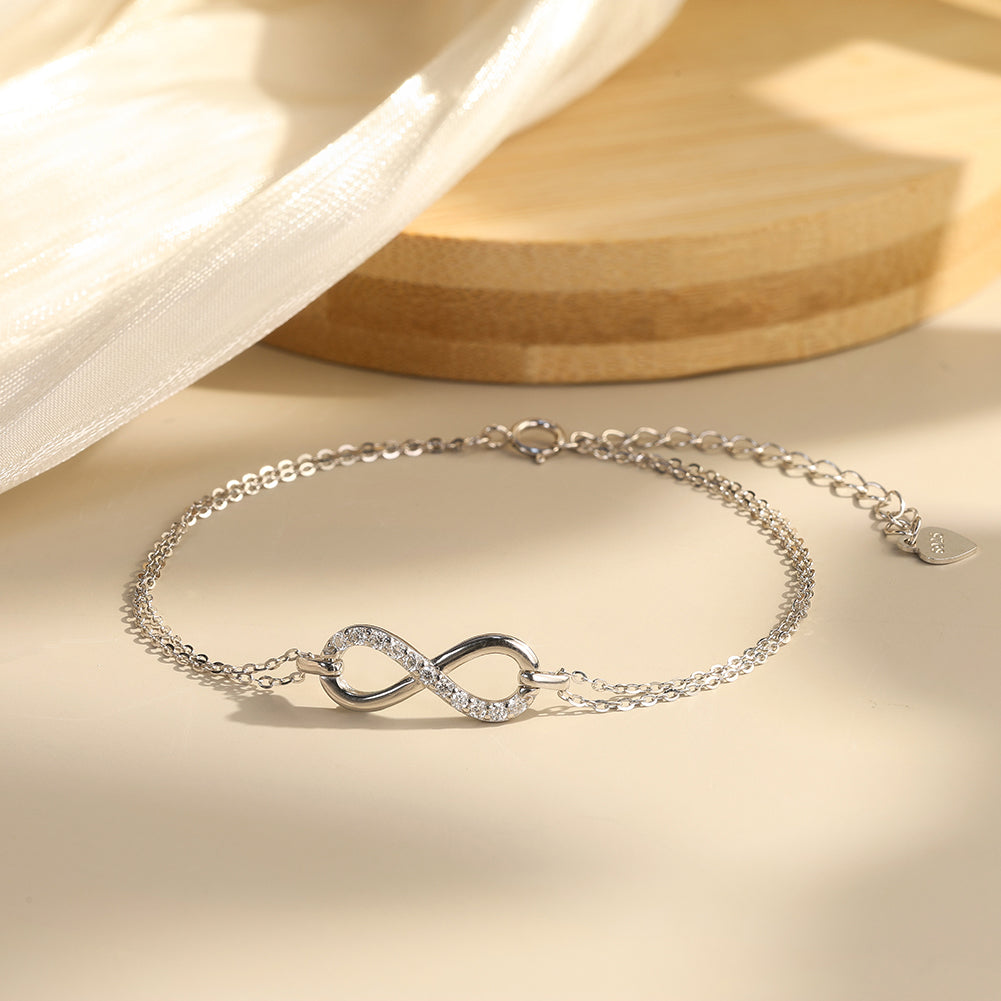 Bracelet infini en argent 925