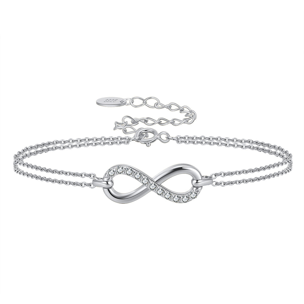 Bracelet infini en argent 925
