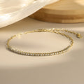 Bracelet tennis plaqué Or 14K