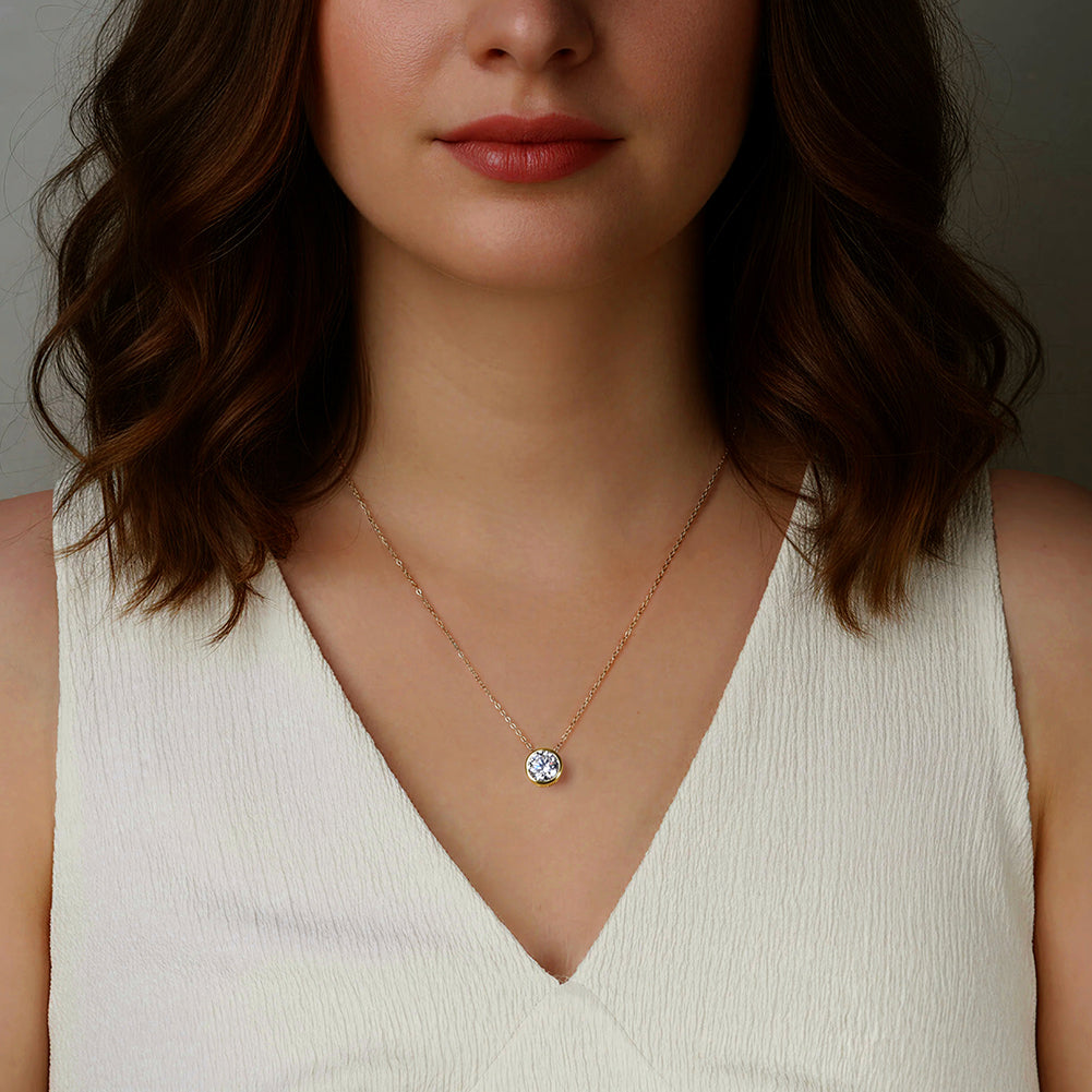 Collier Éclat - Argent 925  plaqué Or 14K