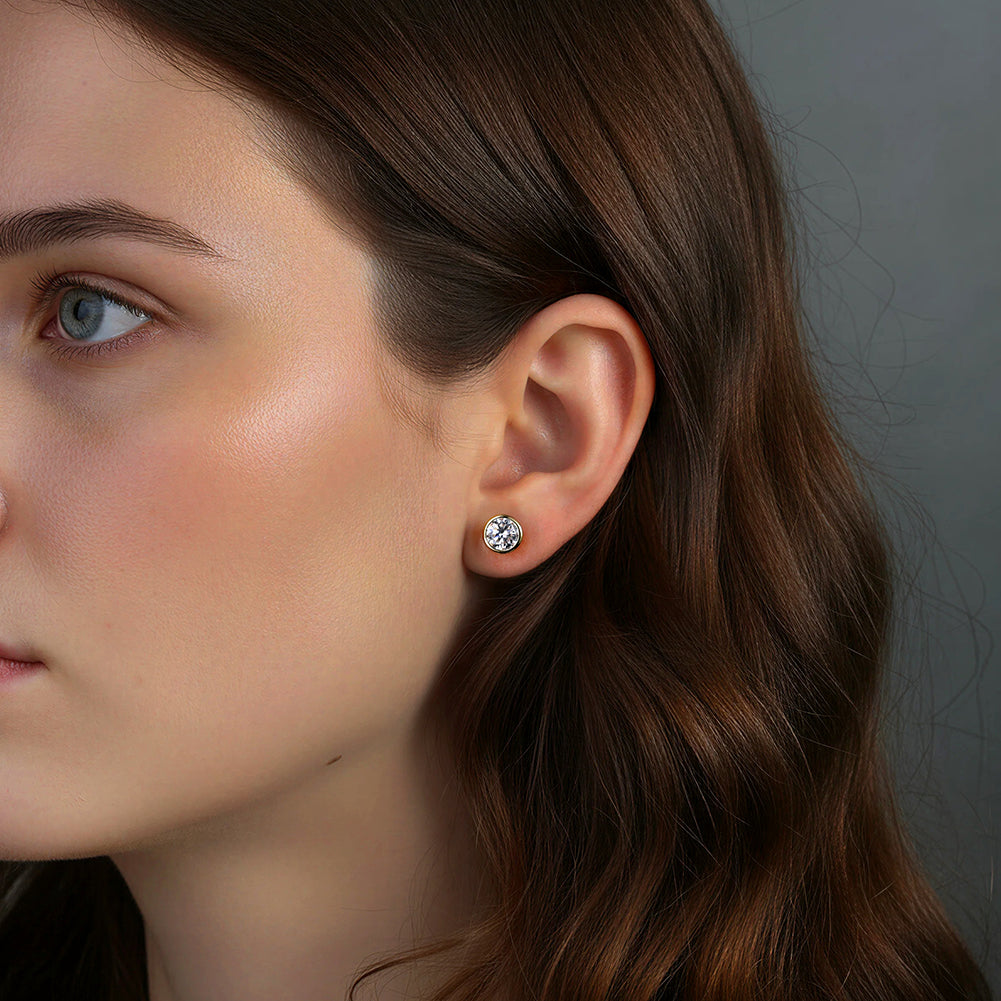 Puces en plaqué Or 14K