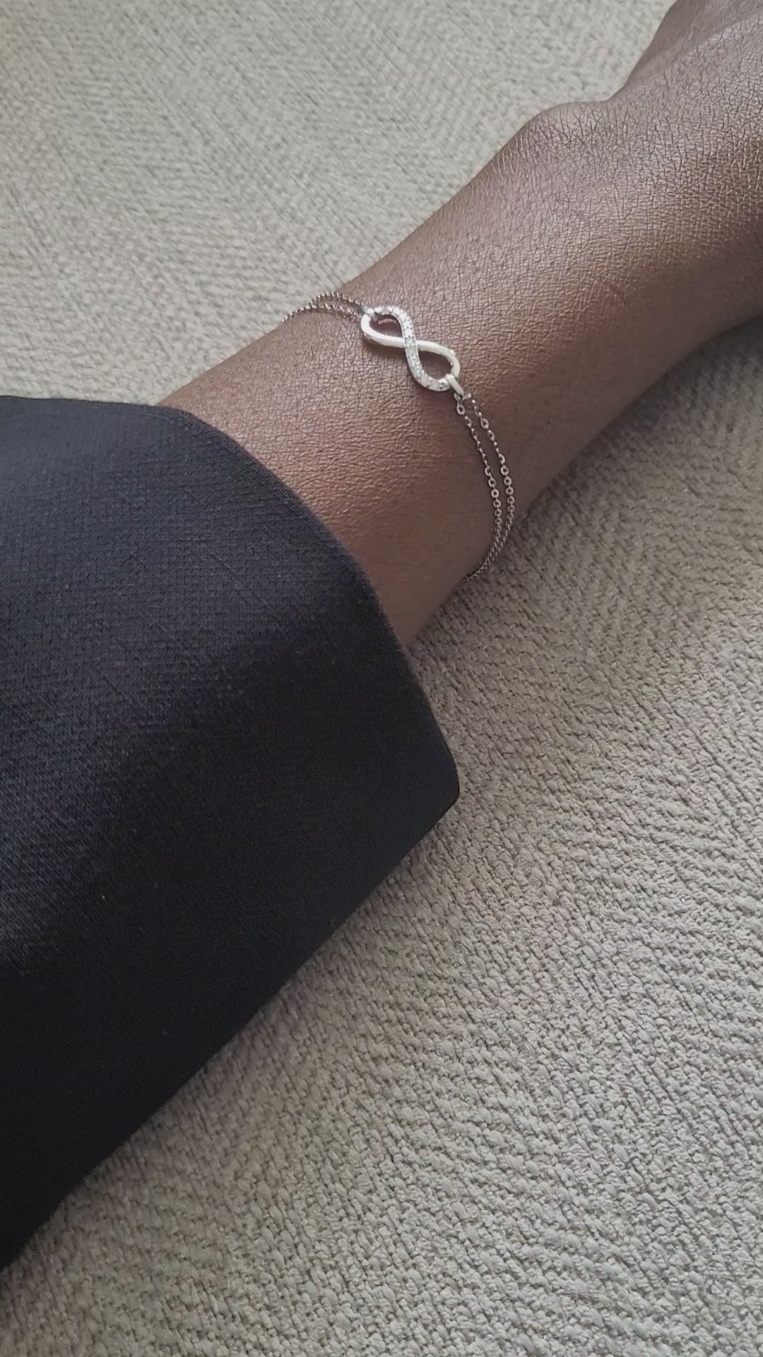 Bracelet infini en argent 925
